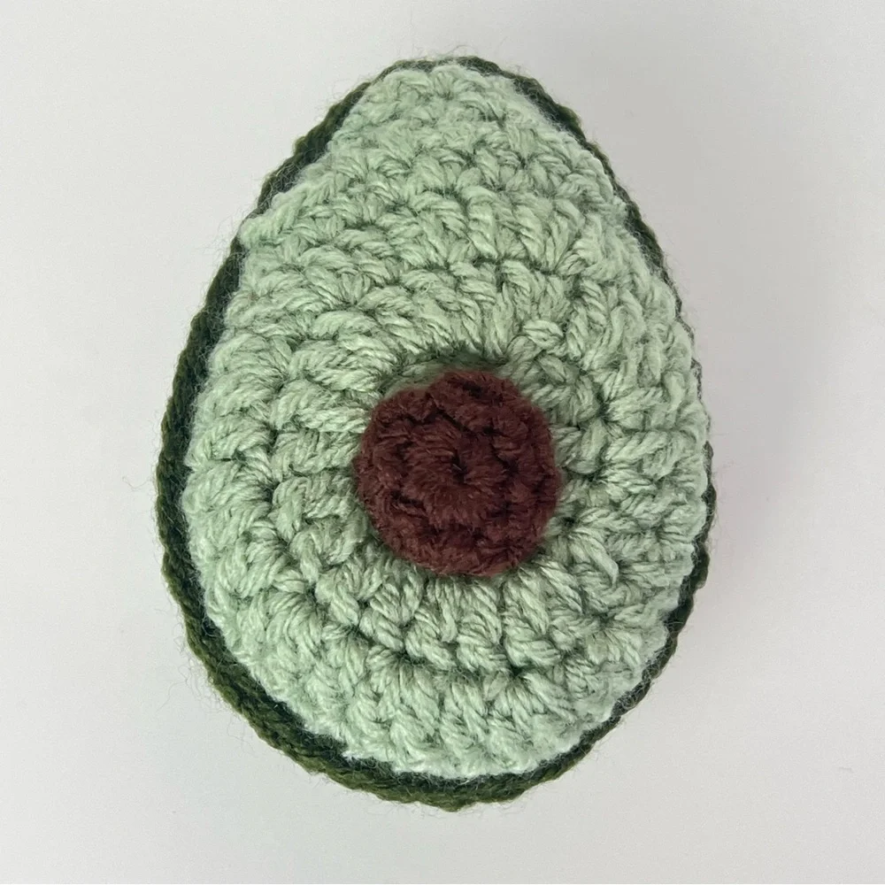 Cat Toy Handmade Crochet Avocado Catnip Toy